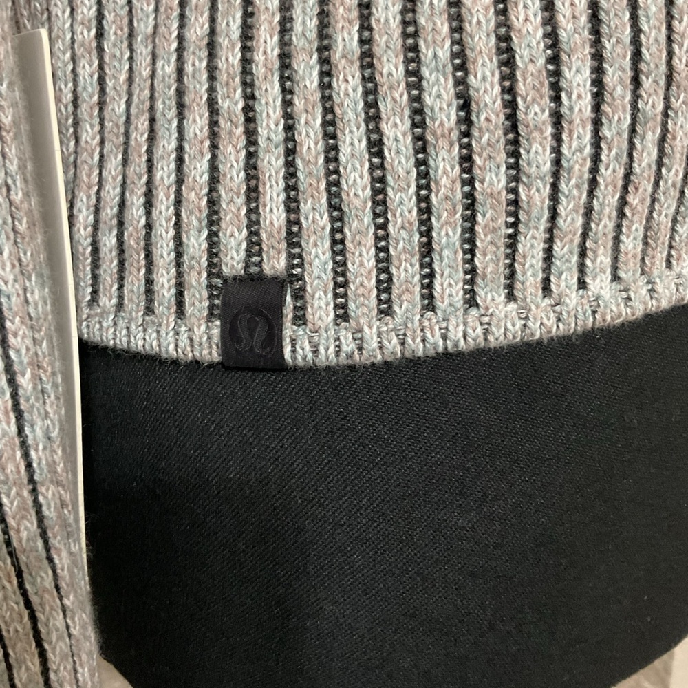 Lululemon Sweater Womens 0 Cotton Cashmere Blend Mock Neck Sweater gray Relaxed - Picture 8 of 15